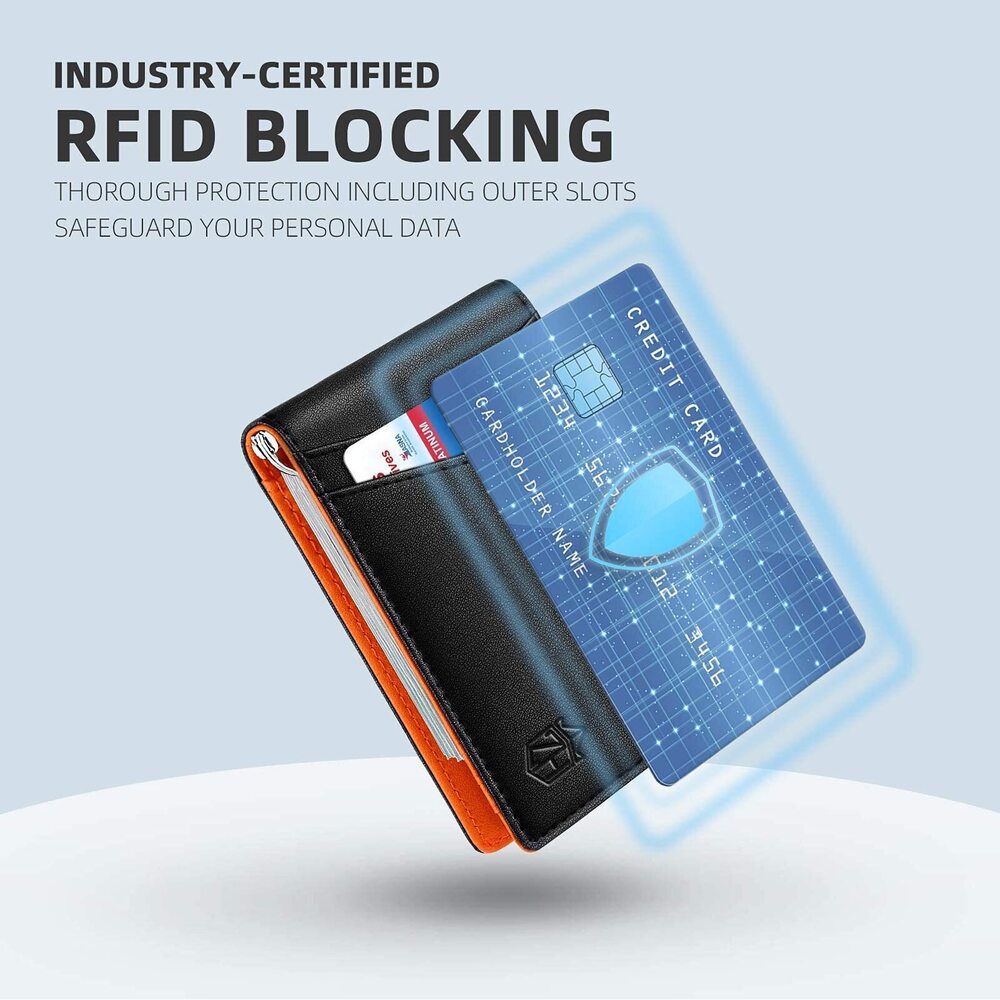 5503 Wallet -6 Slots ID Window- Wallets-Slim Wallet Classic Spring Money - Picture 7 of 7
